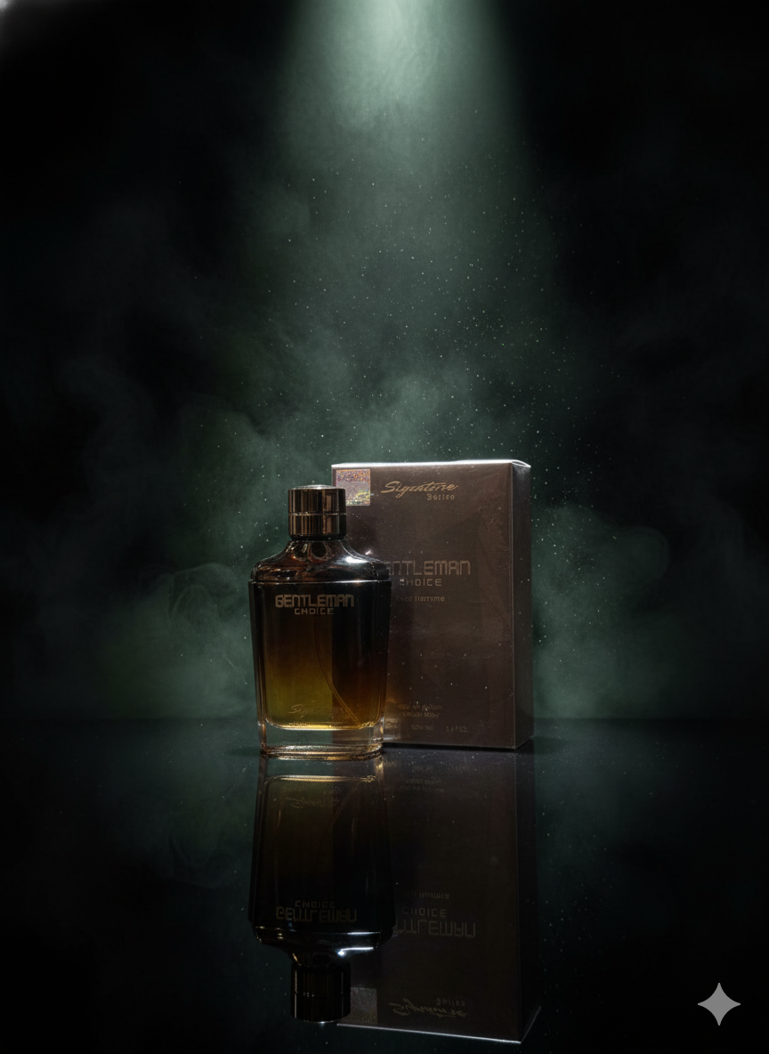 Bottle and box of Gucci Bloom on a dark background with smoke effect