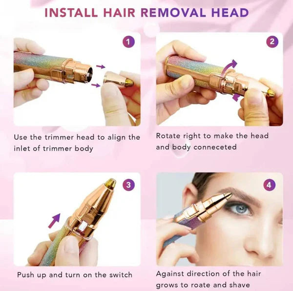 2 IN 1 FLAWLESS EYEBROW TRIMMER FOR WOMEN